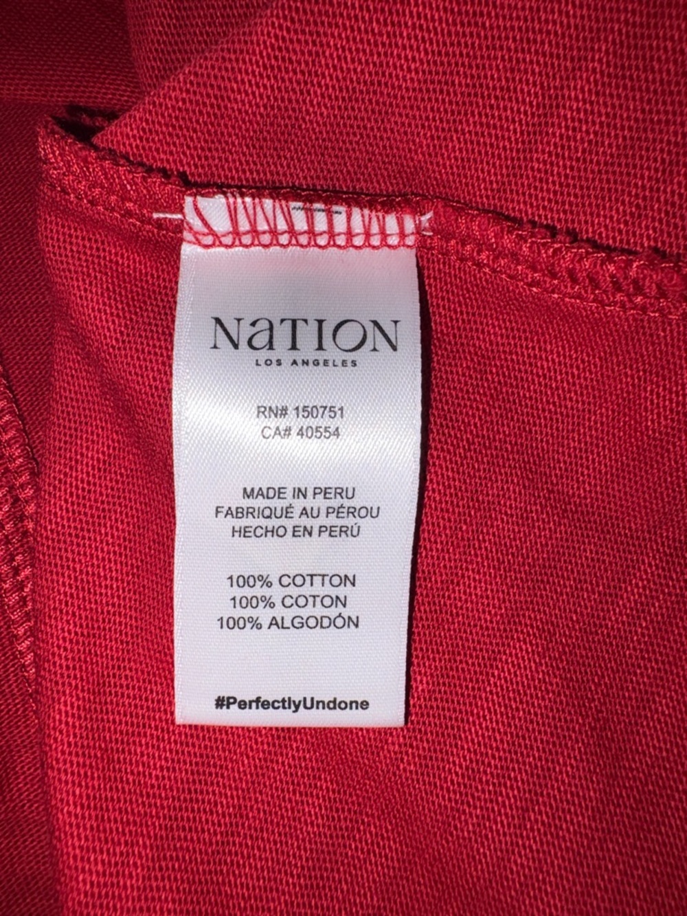 NWT NATION Los Angeles Red Cotton Ruffle Sleeve Mini Dress Size M - Picture 7 of 12